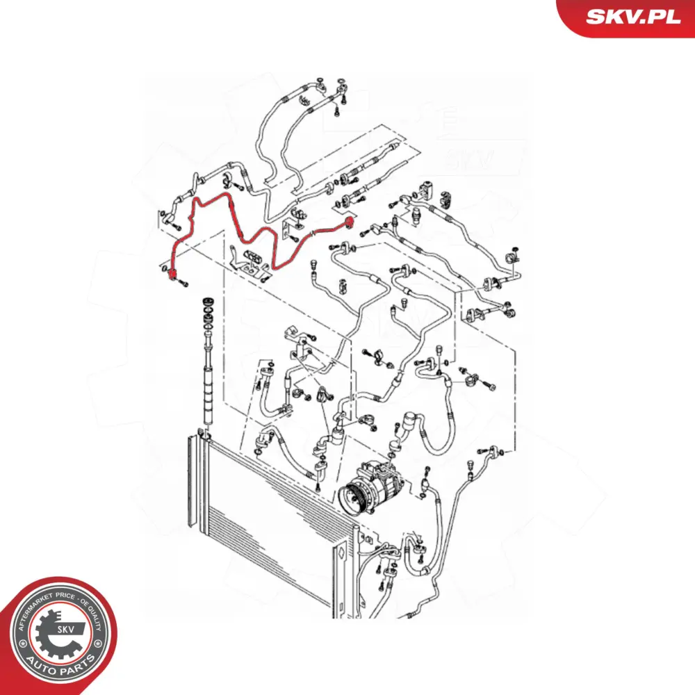 Condotto alta pressione, Climatizzatore per Audi Q7 (4LB) 7L6 820 722
