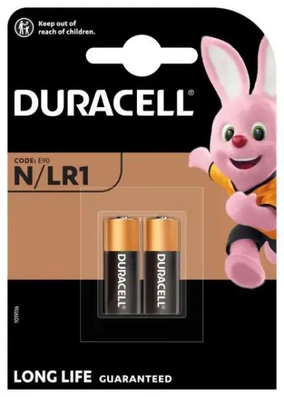 Confezione 2 pile specialistiche al litio N LR1 batterie stilo lunga durata