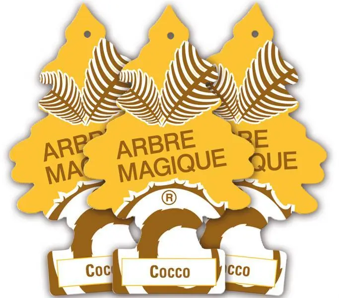 Confezione 24 deodoranti auto fragranza frutta cocco profumatori ambiente