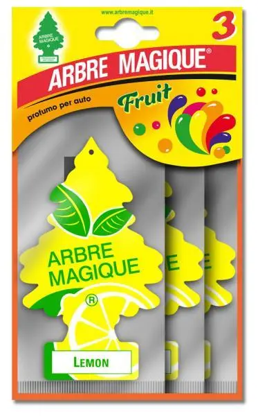 Confezione 24 deodoranti auto profumati agrumi limone freschi