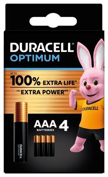 Confezione 4 pile ministilo ricaricabili AAA alta capacità batterie stilo