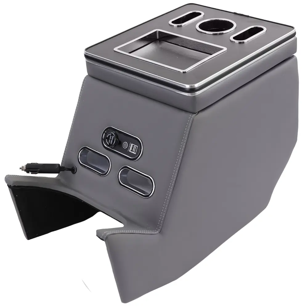 Consolle Centrale con Armrest e Box di Stoccaggio Grigia per Mercedes Classe V