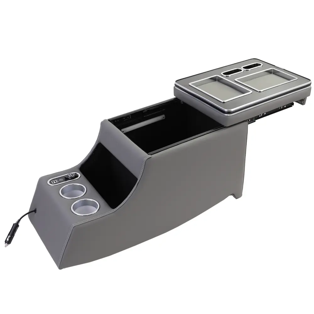 Consolle Centrale con Bracciolo e LED Grigia per Mercedes Viano W639 W447 03-19