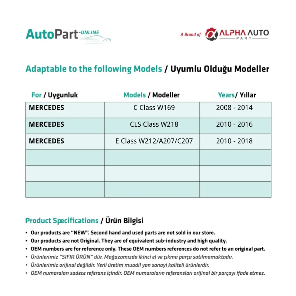 Coperchio Interruttore Apertura Tettuccio per Mercedes W204 W218 W212