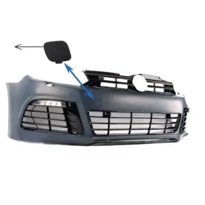 Copertura Gancio Traino Paraurti Anteriore per Volkswagen Golf Vi 2008-2013