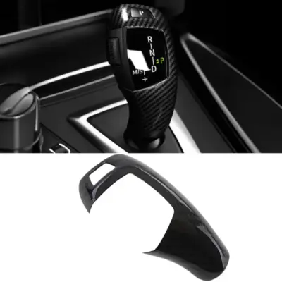 Copertura in Carbonio Reale Pomello Cambio Automatico per BMW X5 F15 X6 F16