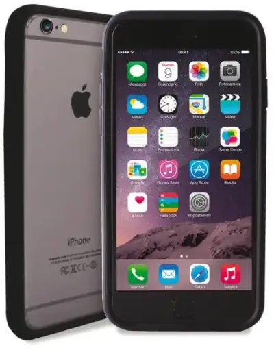 Copertura Paraurti protettiva nera custodia rigida smartphone