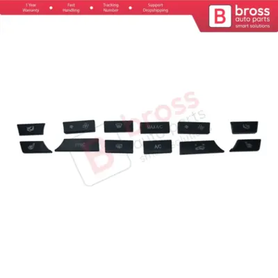 Copertura Pulsanti Pannello Controllo Clima 12 Pezzi per BMW F10 2011-16