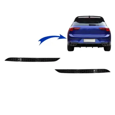 Copertura Riflettore Paraurti Posteriore Honeycomb per Volkswagen Golf 8