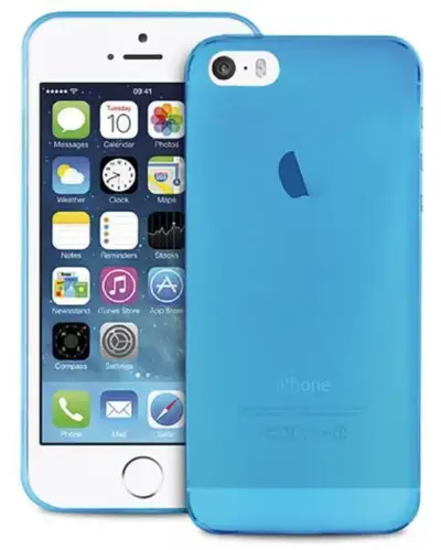 Copertura sottile rigida blu custodia protettiva case cellulare smartphone
