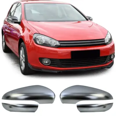 Copertura Specchietti 4 Pezzi Argento Opaco per Volkswagen Golf VI 2008-2012