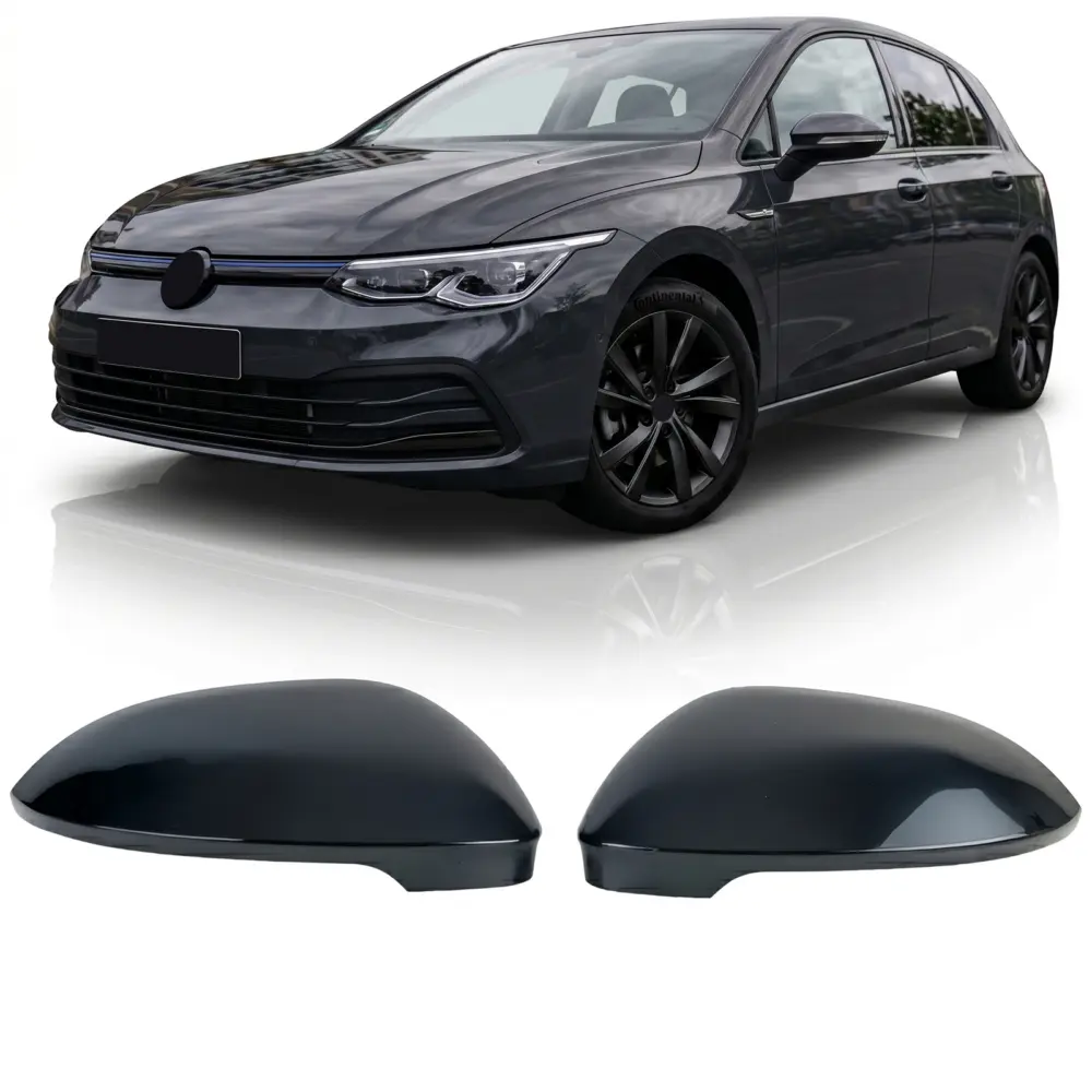 Copertura Specchietti Neri Lucidi per Volkswagen Golf 8 (2020-2023)