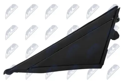 Copertura Specchietto Laterale Anteriore Destro Nera Lucida per Fiat 500 2007>