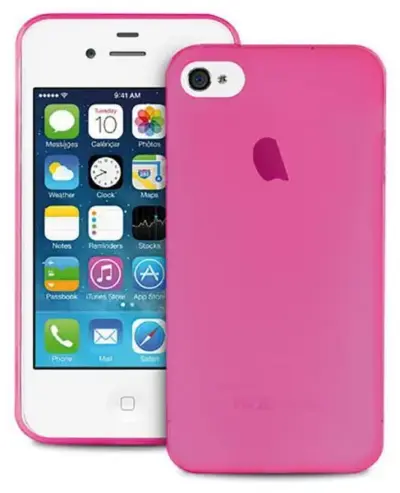 Copertura ultra sottile morbida rosa custodia protezione smartphone cellulare