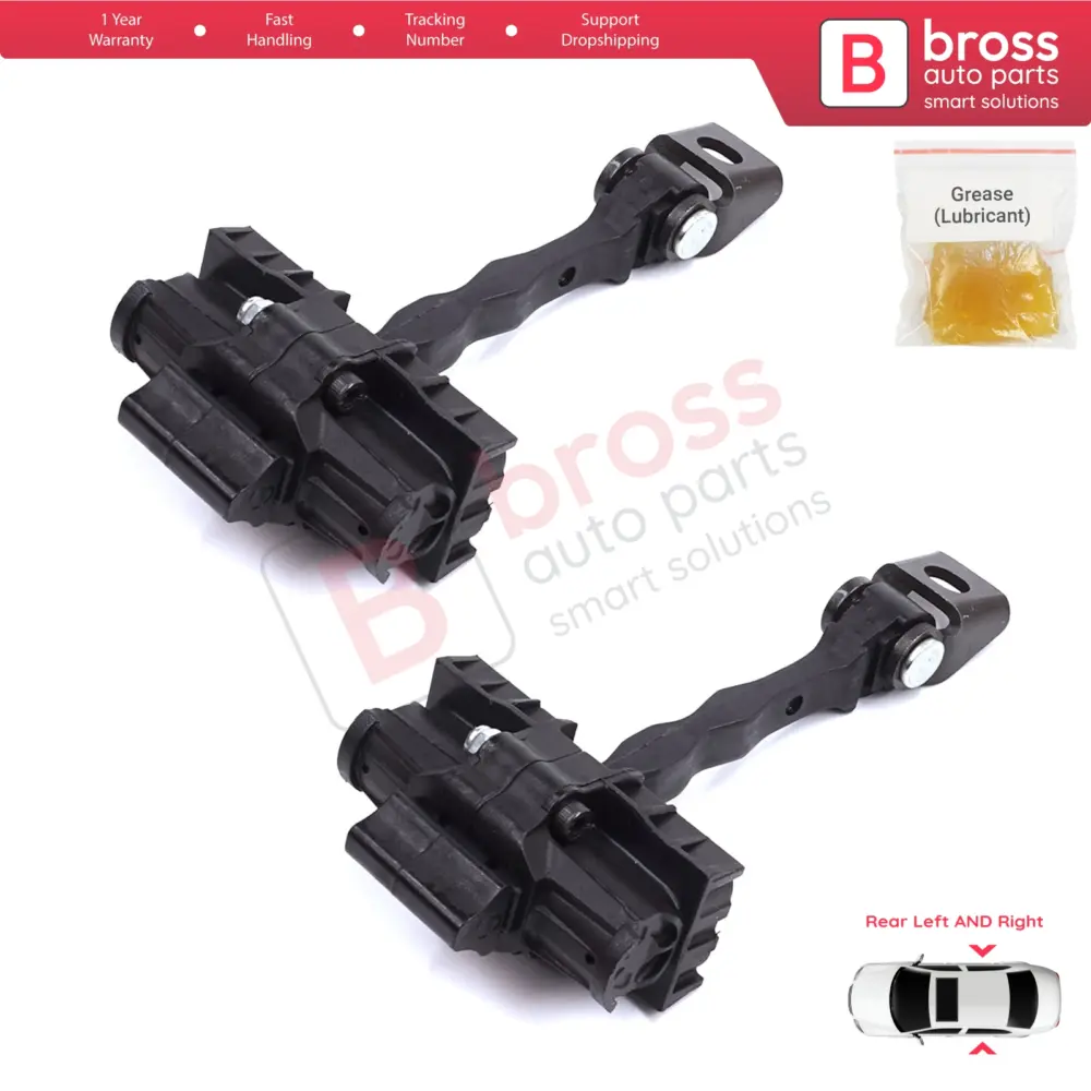 Coppia Cinghie Fermaporta Posteriori per Skoda Fabia MK2 5J 2006-2014