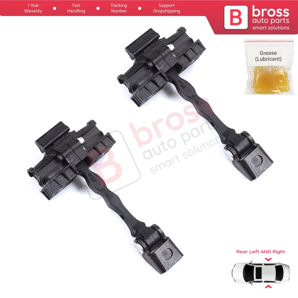 Coppia Cinghie Fermaporta Posteriori per Skoda Fabia MK2 5J 2006-2014