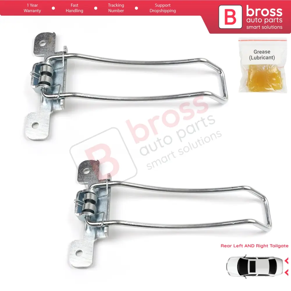 Coppia Cinghie Fermo Cerniera Portellone Posteriore Iveco Daily 1999-2014