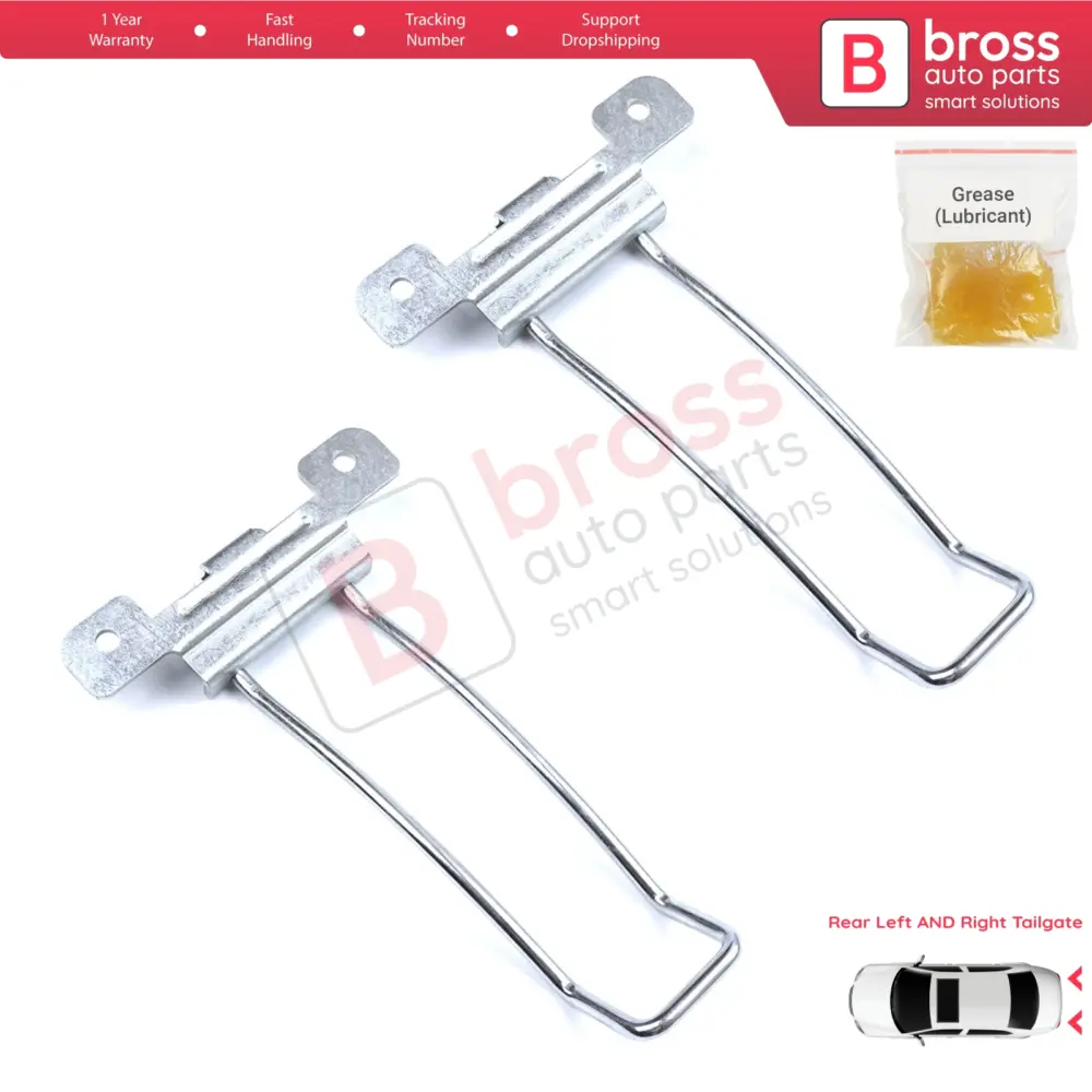 Coppia Cinghie Fermo Cerniera Portellone Posteriore Iveco Daily 1999-2014