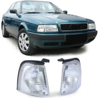Coppia Frecce Bianche Anteriore Sinistra Destra per Audi 80 B3 B4 86-94