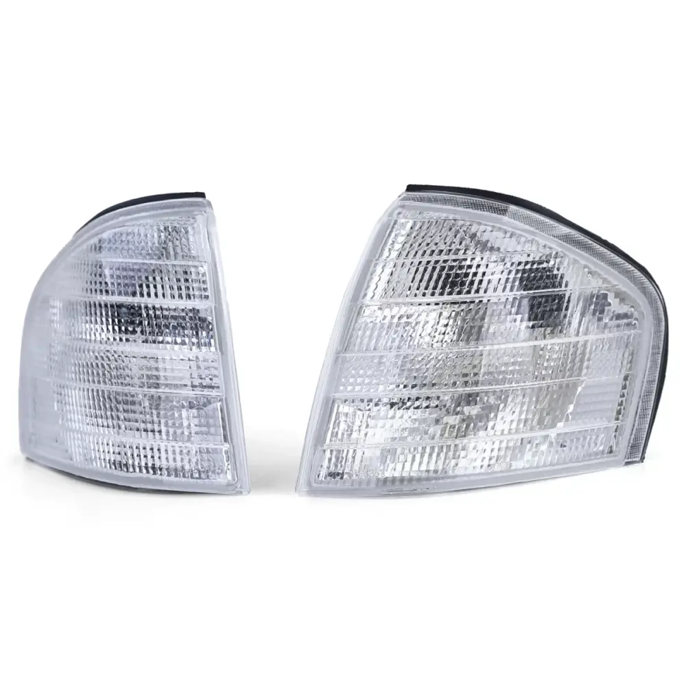 Coppia Indicatori Bianchi Anteriori per Mercedes Classe C W202 93-00