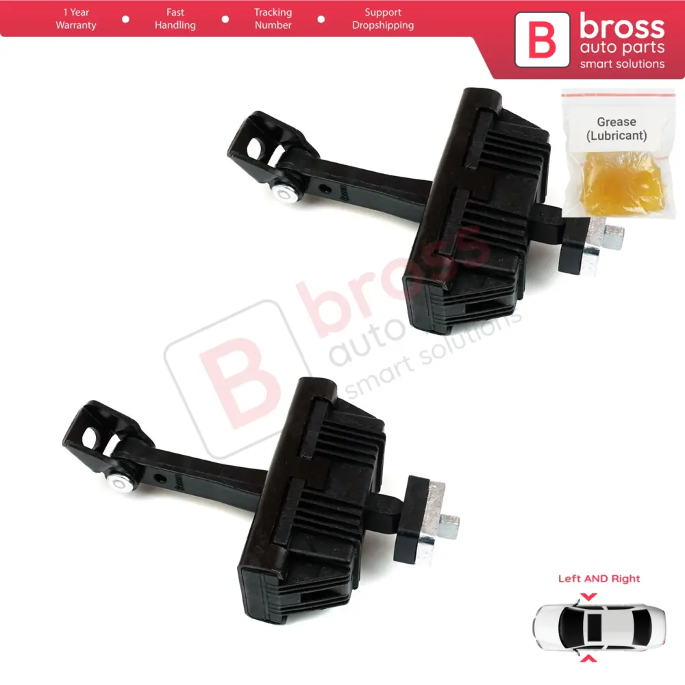 Coppia Limitatori Cerniera Porta Anteriori per BMW 3 E46 Coupe Cabrio 2000-2006