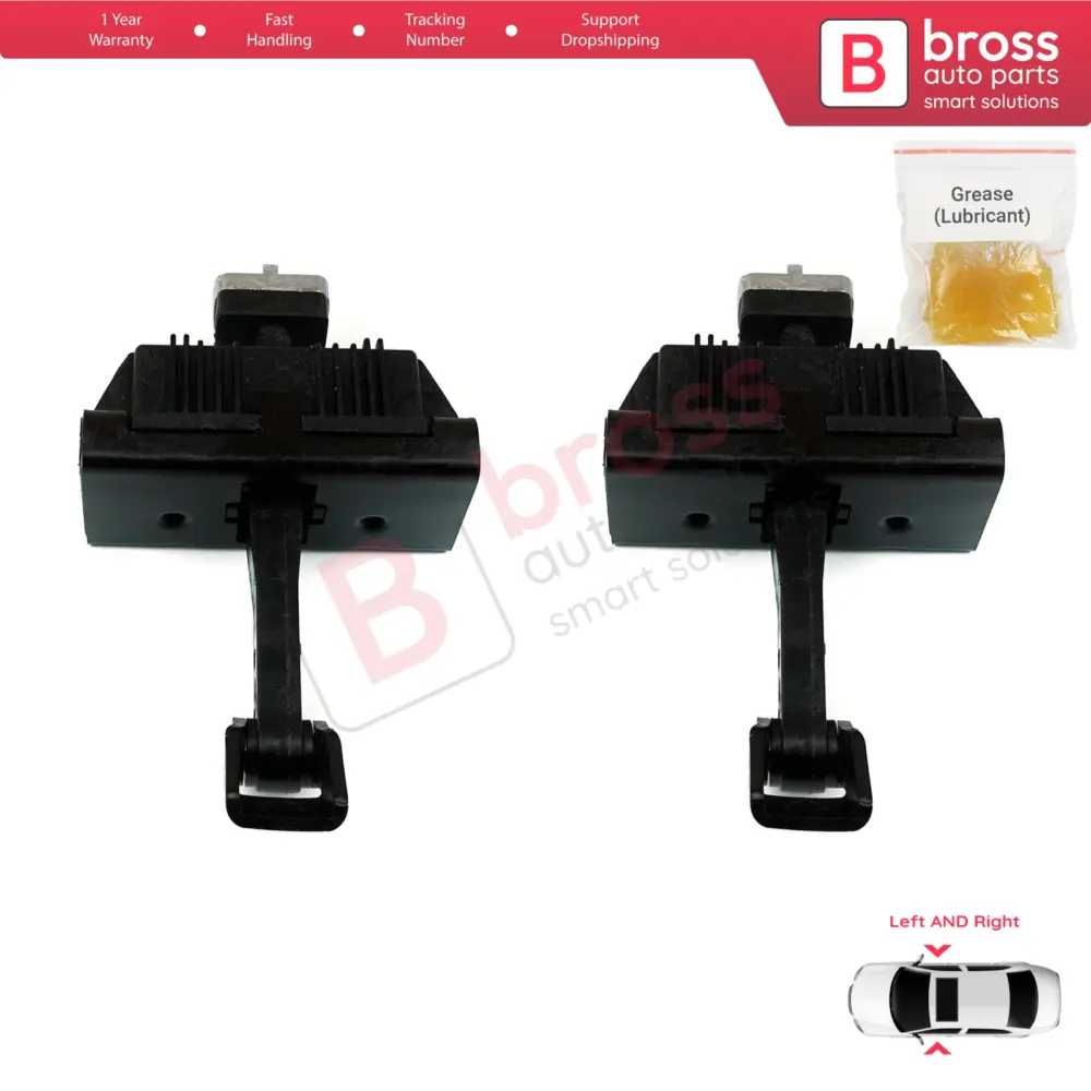 Coppia Limitatori Cerniera Porta Anteriori per BMW 3 E46 Coupe Cabrio 2000-2006
