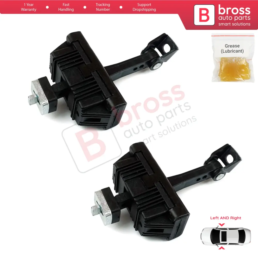 Coppia Limitatori Cerniera Porta Anteriori per BMW 3 E46 Coupe Cabrio 2000-2006