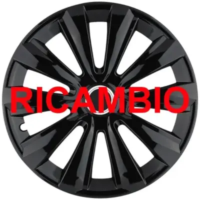 Copricerchio auto cerchio in alluminio nero 13 pollici accessorio cerchione