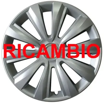 Copricerchio auto in plastica resistente design anello di centraggio 15 pollici