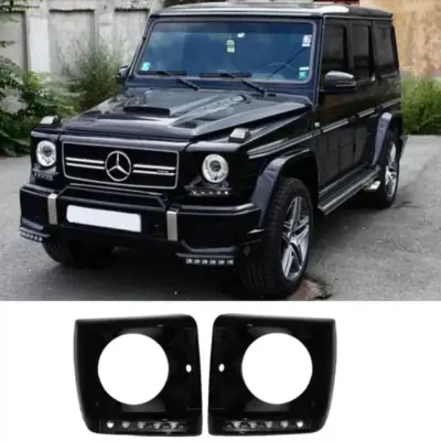 Coprifari con DRL Anteriore 4 Pezzi per Mercedes Classe G W461 W463 90-15 G55