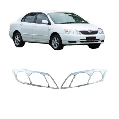 Coprifari Cromati Anteriori 2 Pezzi per Toyota Corolla 2005