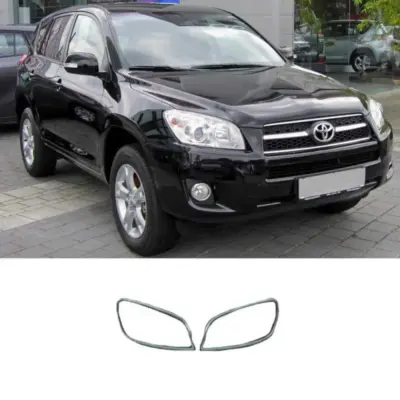 Coprifari Cromati Anteriori 2 Pezzi per Toyota RAV4 06-11