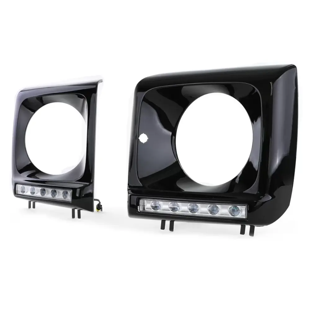 Coprifari Lucido Nero con Luci Diurne LED per Mercedes G W463