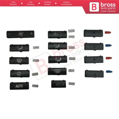 Copripulsanti 14 Pezzi Climatizzatore per BMW X5 E53 2000-2006 Serie 5 E39