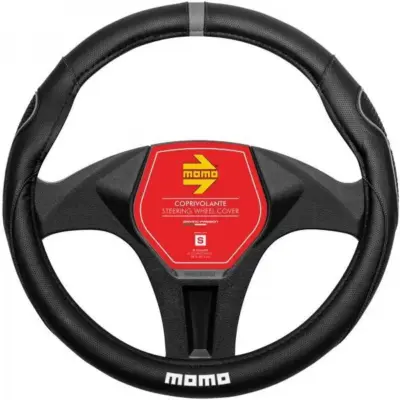 Coprivolante auto antiscivolo nero grigio in tessuto elasticizzato 36,5-37,9 cm