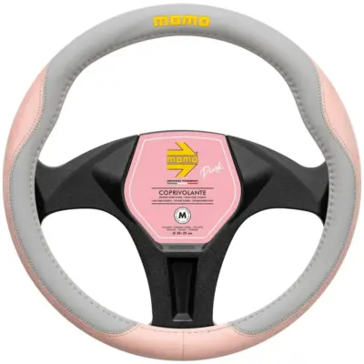 Coprivolante auto comfort in microfibra rosa morbido ergonomico