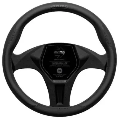 Coprivolante auto morbido nero comfort antiscivolo 38-39 cm