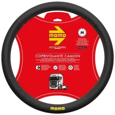 Coprivolante camion in pvc nero con cuciture resistenti 44-46 cm