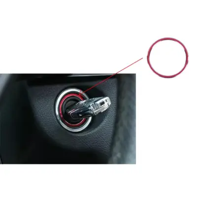 Cornice Anello Accensione Rossa per Mercedes a W176 B W246 CLA C117 GLA X156