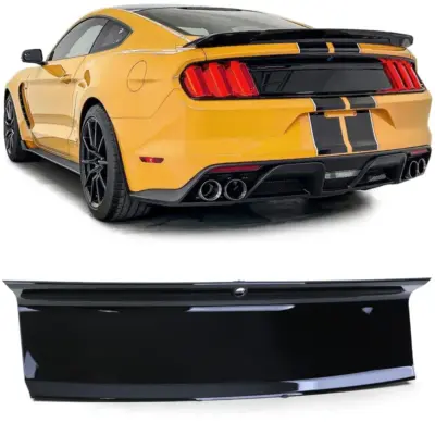 Cornice Copertura Posteriore GT Ottica Nera Lucida per Ford Mustang 6 14-17