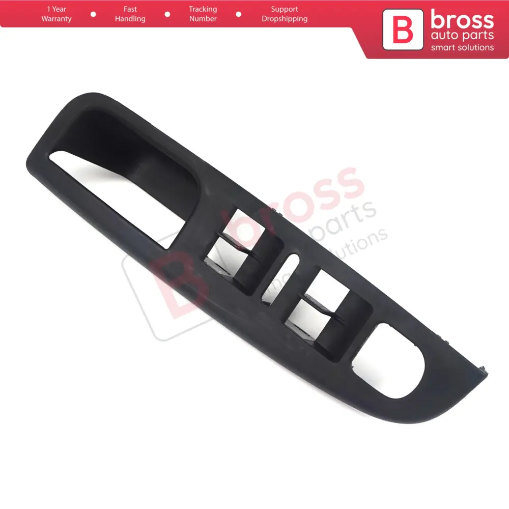 Cornice Pulsantiera Porta Anteriore Sinistra Nera per Volkswagen Golf MK5 Jetta