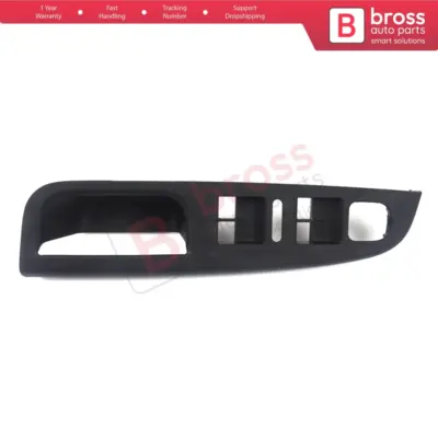 Cornice Pulsantiera Porta Anteriore Sinistra Nera per Volkswagen Golf MK5 Jetta