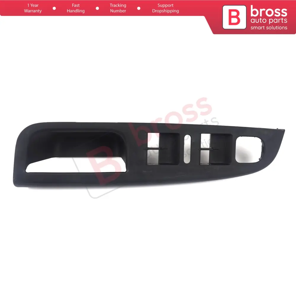 Cornice Pulsantiera Porta Anteriore Sinistra Nera per Volkswagen Golf MK5 Jetta