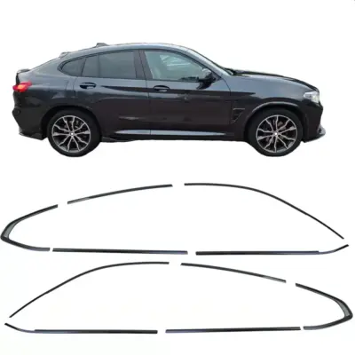 Cornici Shadow Line Lucide Nere per BMW X4 G02 dal 2018