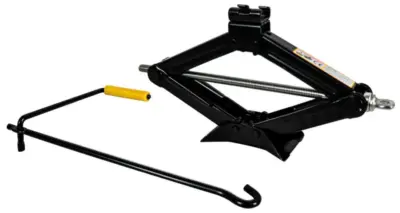 Cric a pantografo sollevatore auto manuale portatile 1,5 tonnellate acciaio