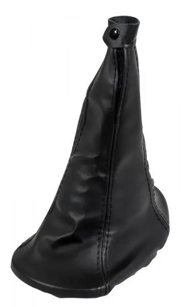 Cuffia Leva Cambio Auto in Pelle Sintetica Nera per Fiat Seicento 2000-2010