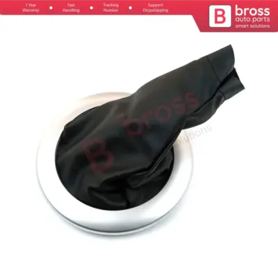 Cuffia Leva Cambio Nero Cromato per Renault Megane MK2 2002-2009