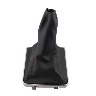 Cuffia Pomello Cambio Nera con Cornice Cromata per Opel Astra H 04-09