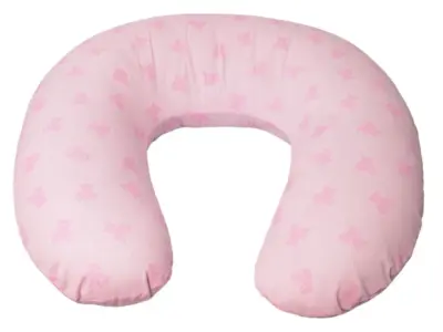 Cuscino allattamento ergonomico imbottito supporto mamma neonato rosa