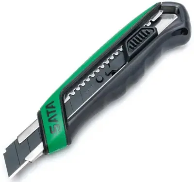 Cutter professionale lama da 18 mm impugnatura ergonomica bicomponente